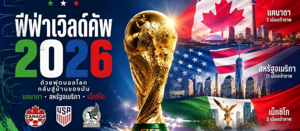 World Cup ศูนย์รวมข้อมูลฟุตบอลโลก 2026 ครบทุกเรื่องสำหรับแฟนบอลชาวไทย